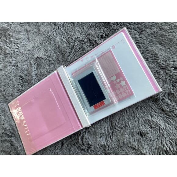 Pearhead Gingham Baby Memory Book Clean-Touch Ink Pad Pink - Picture 3 of 11